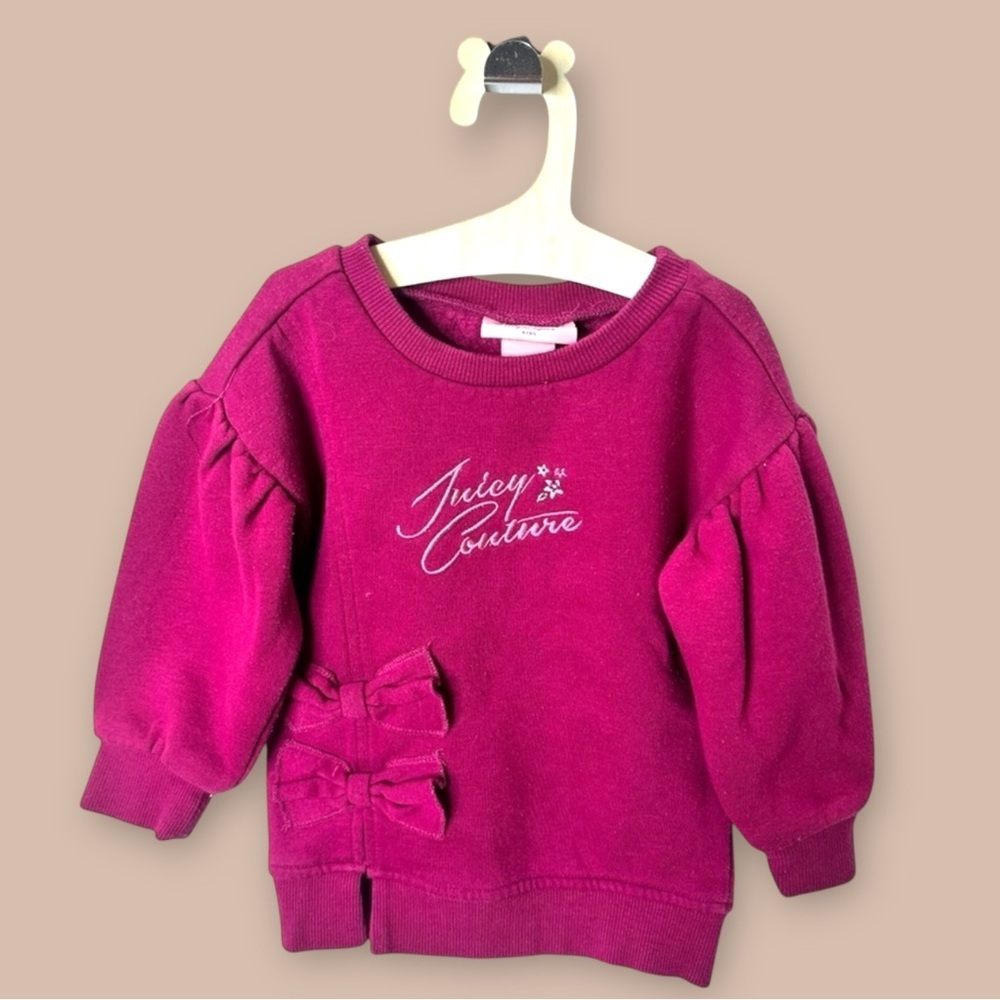 [KID] JUICY COUTURE Kids Sweater 18M Magenta | Cotton Blend Pullover